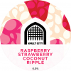 Raspberry Strawberry Coconut Ripple label